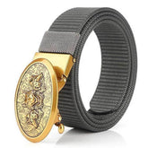 Grey Wolf Belt | Wolf-Horde-Belt gray / golden buckle-